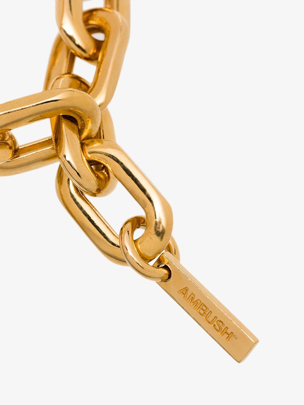 Shop Ambush Gold-plated Heart Padlock Bracelet In 107 - Metallic: