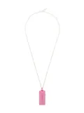 AMBUSH USB sterling silver necklace - Pink