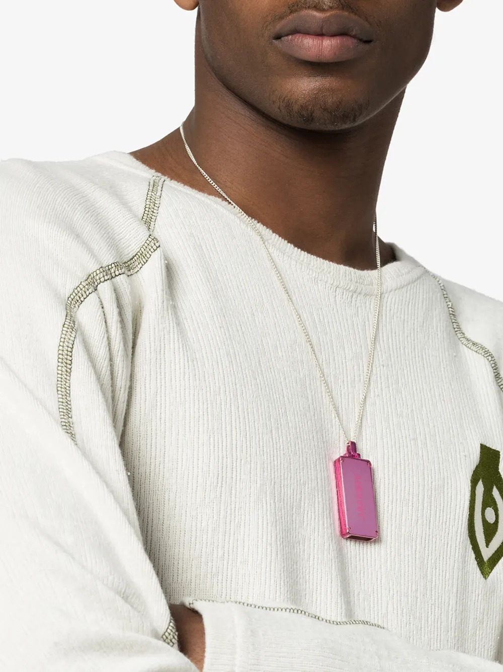 Ambush Sterling Silver Usb Pendant Necklace In Pink