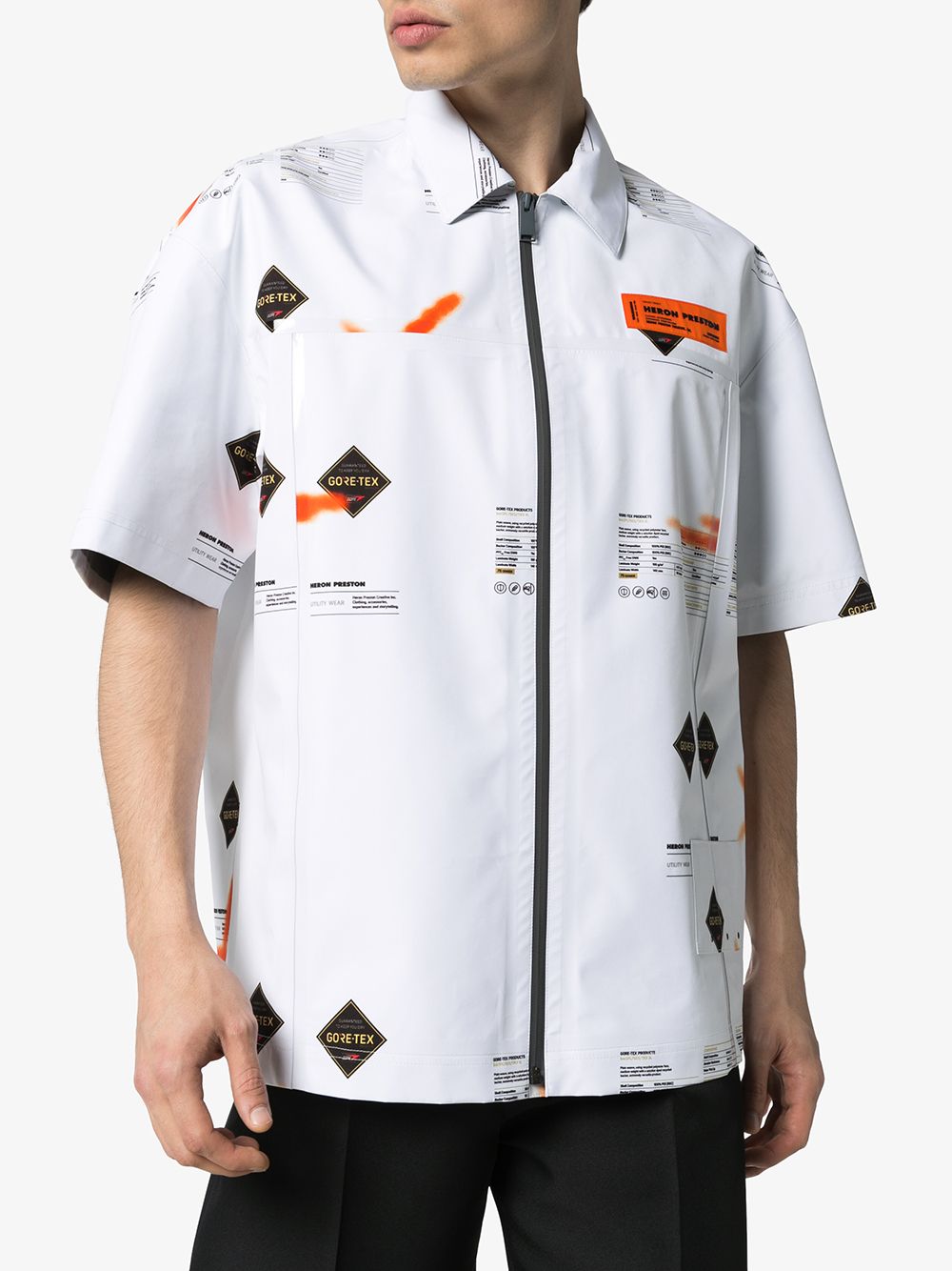 Heron Preston 半袖ジップシャツ Gore-tex Sサイズ 新品-