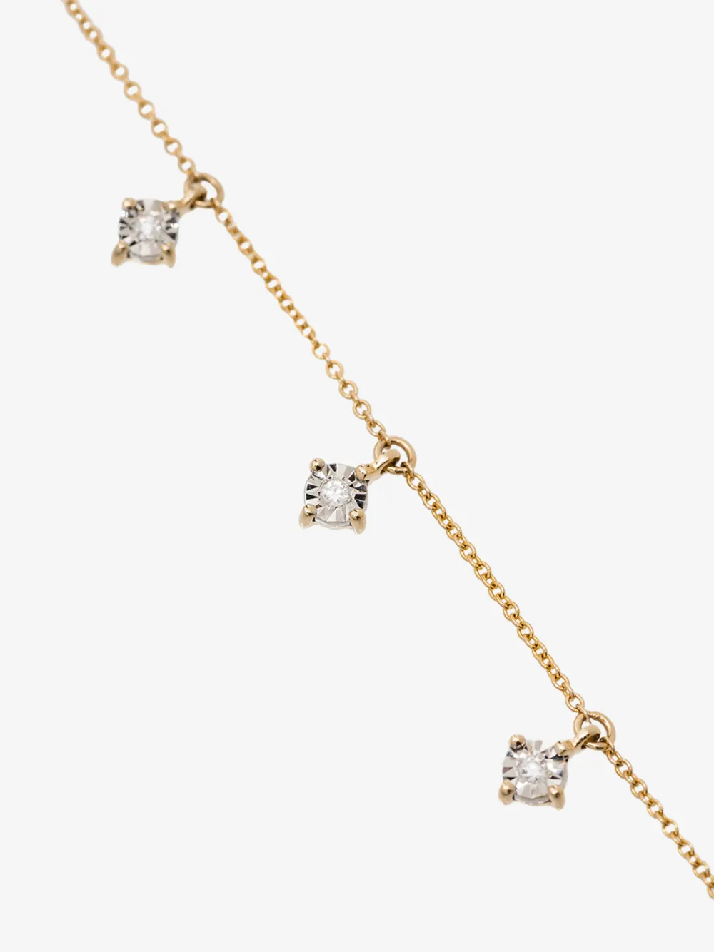 Dana Rebecca Designs 14k Yellow Gold Ava Bea Station Diamond Necklace In 107 - Metallic: