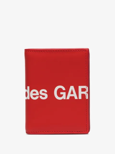 Comme Des Garçons logo-print leather wallet