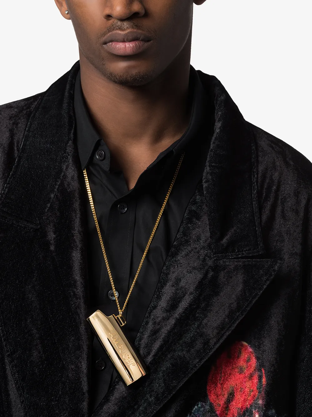Ambush Gold Tone Large Lighter Case Necklace In Gold