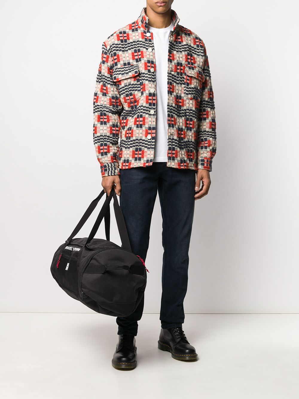 фото Herschel supply co. logo print duffle bag