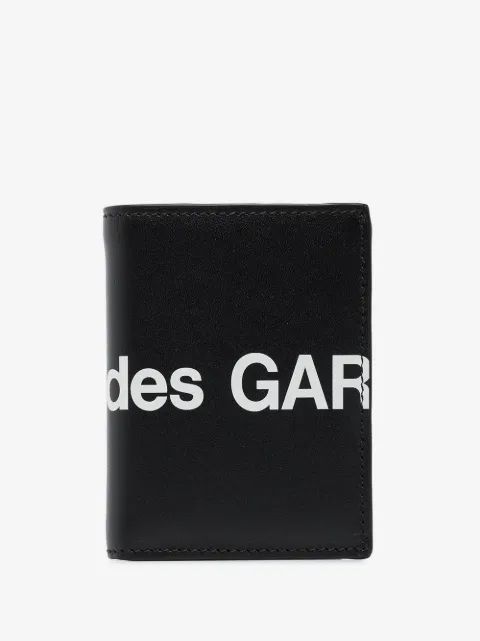Comme Des Garçons Wallet cartera plegable con logo estampado