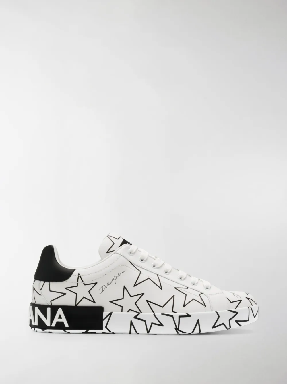 DOLCE & GABBANA STAR PRINT PORTOFINO SNEAKERS,CS1772AJ60914770651