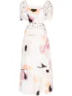 Image 1 of Peony floral print midi dress