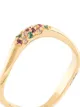Joanna Laura Constantine embellished waved rings - 4 set