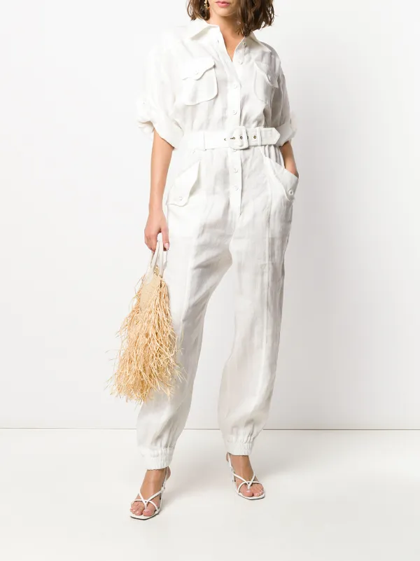 zimmermann jumpsuit white