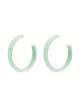 Image 1 of Alison Lou Loucite medium hoop earrings
