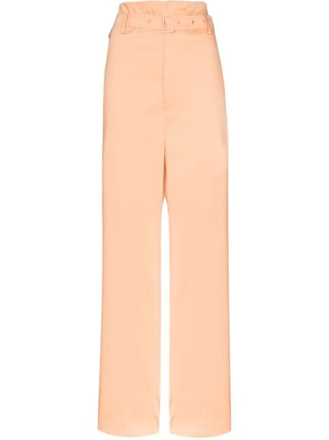 Low Classic belted paperbag trousers