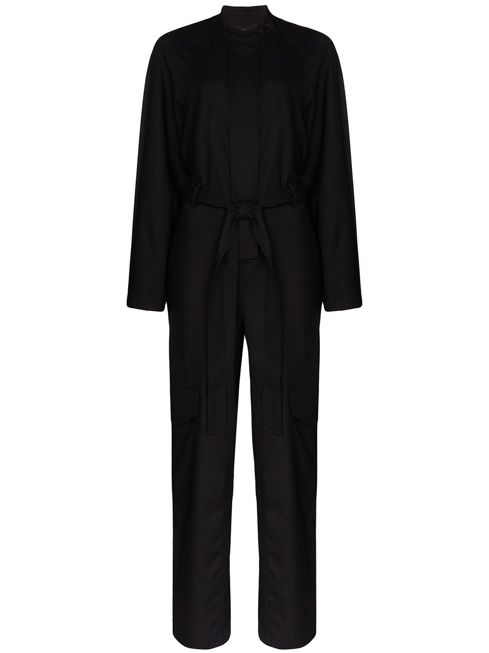 фото Low classic snap wool jumpsuit