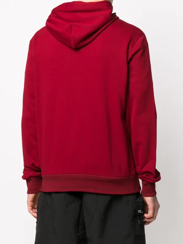 Dolce & Gabbana logo-tag zip-up Hoodie | Red | FARFETCH
