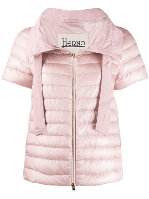 Shop Herno short sleeve puffer jacket with Express Delivery - FARFETCH