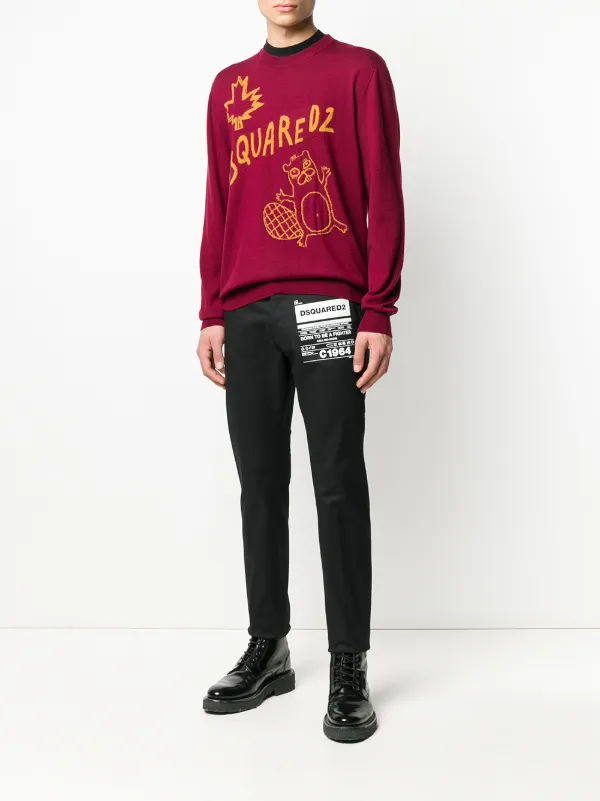 dsquared red jumper