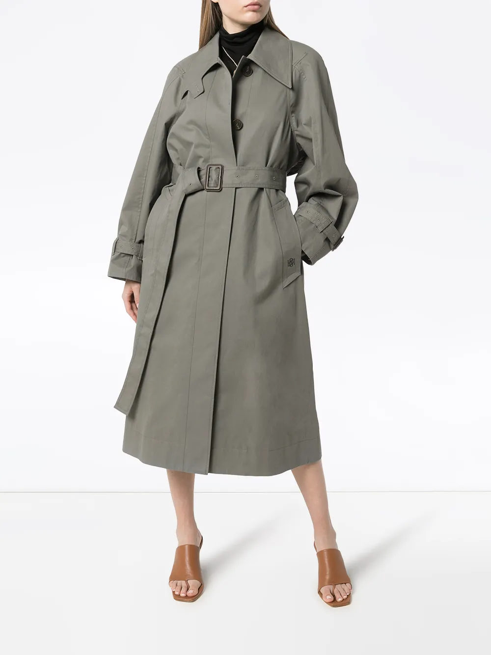 фото Low classic belted trench coat