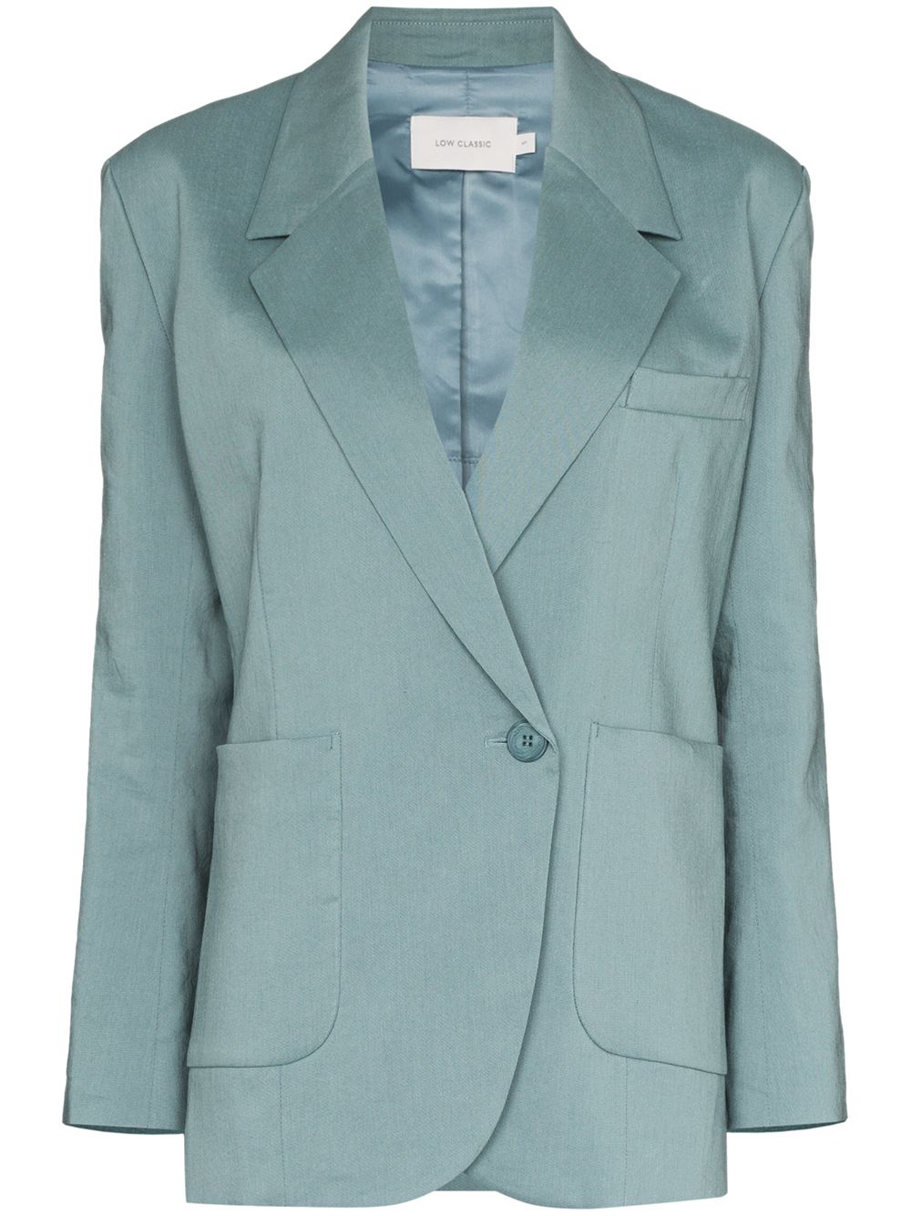 фото Low classic button-up linen blazer