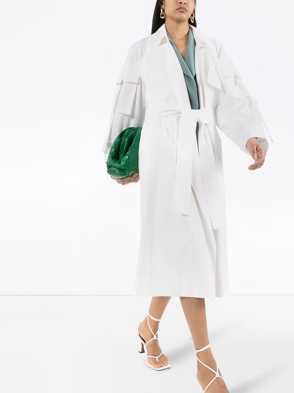 фото Low classic low classic sleeve pocket trench coat