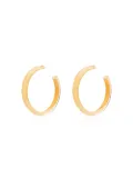 Alison Lou medium Loucite jelly hoop earrings - Yellow