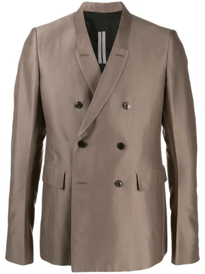 rick owens double breasted blazer