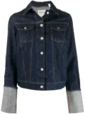 Helmut Lang Pre-Owned 1999 folded sleeves denim jacket - Blue