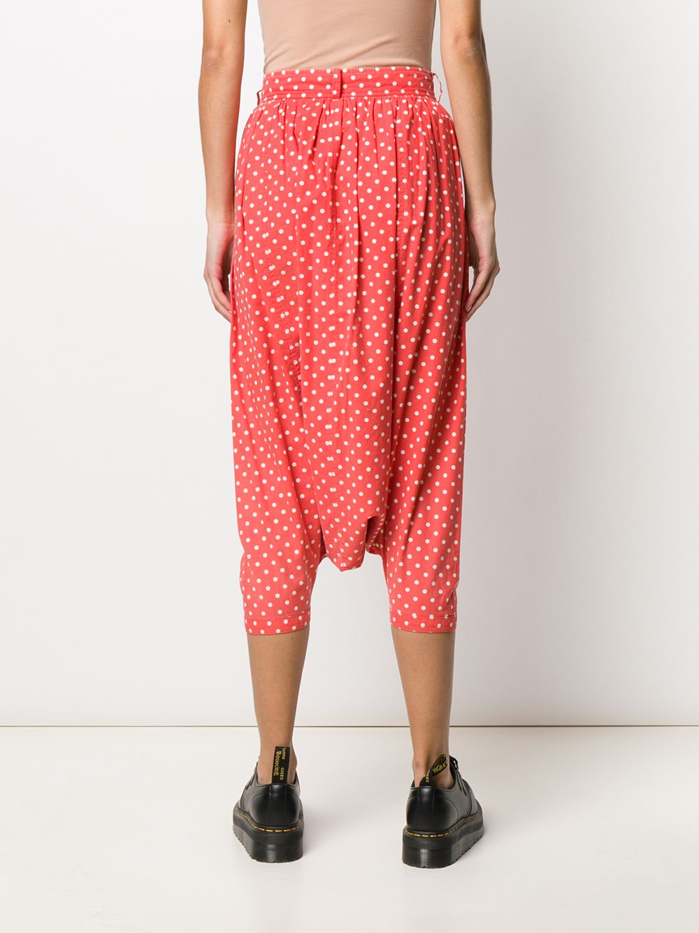 Comme Des Garcons 2000s polka dot harem trousers Women