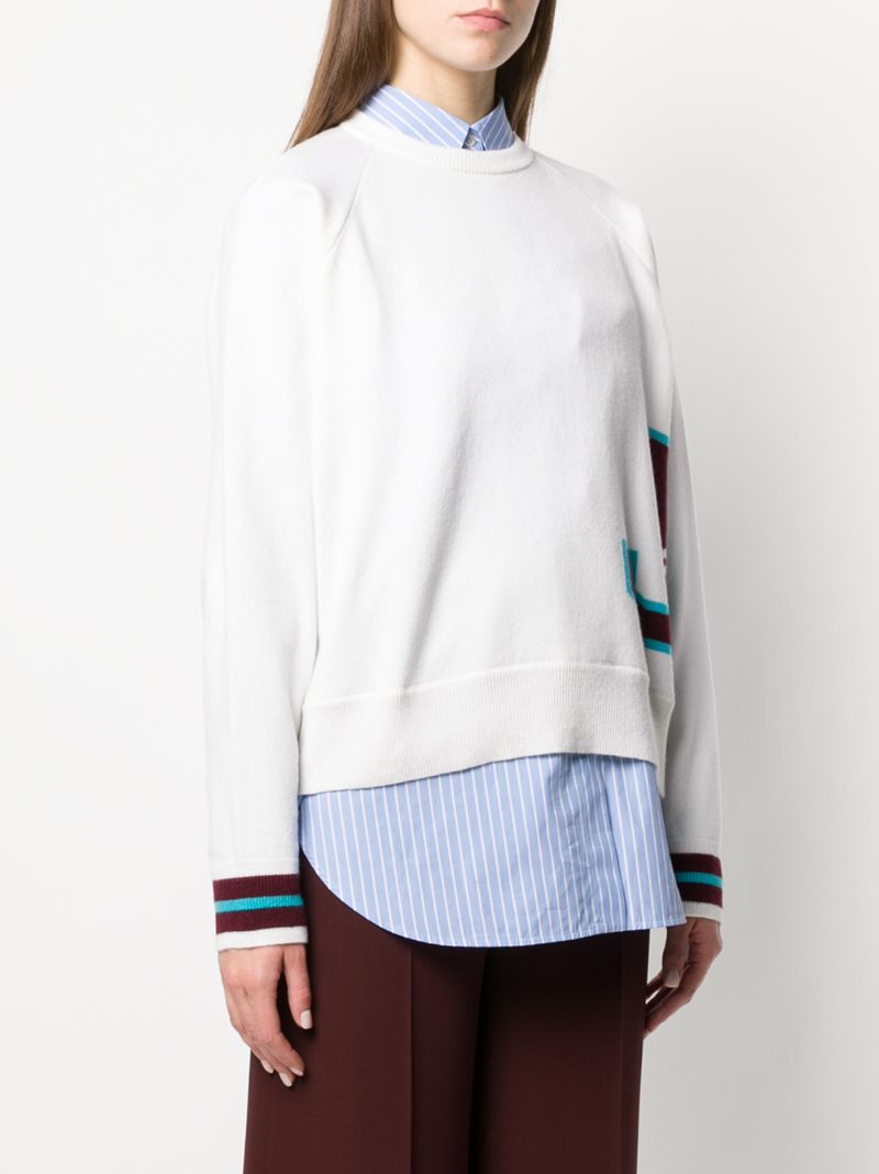 Shop Mrz Knitted J Jumper In White