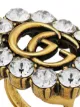 Gucci Crystal Double G ring