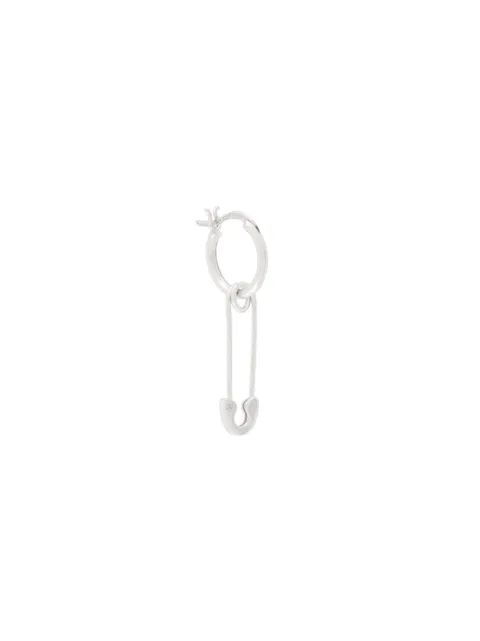True Rocks safety pin hoop earring