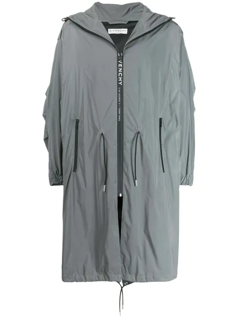 Givenchy parka con capucha y cordones