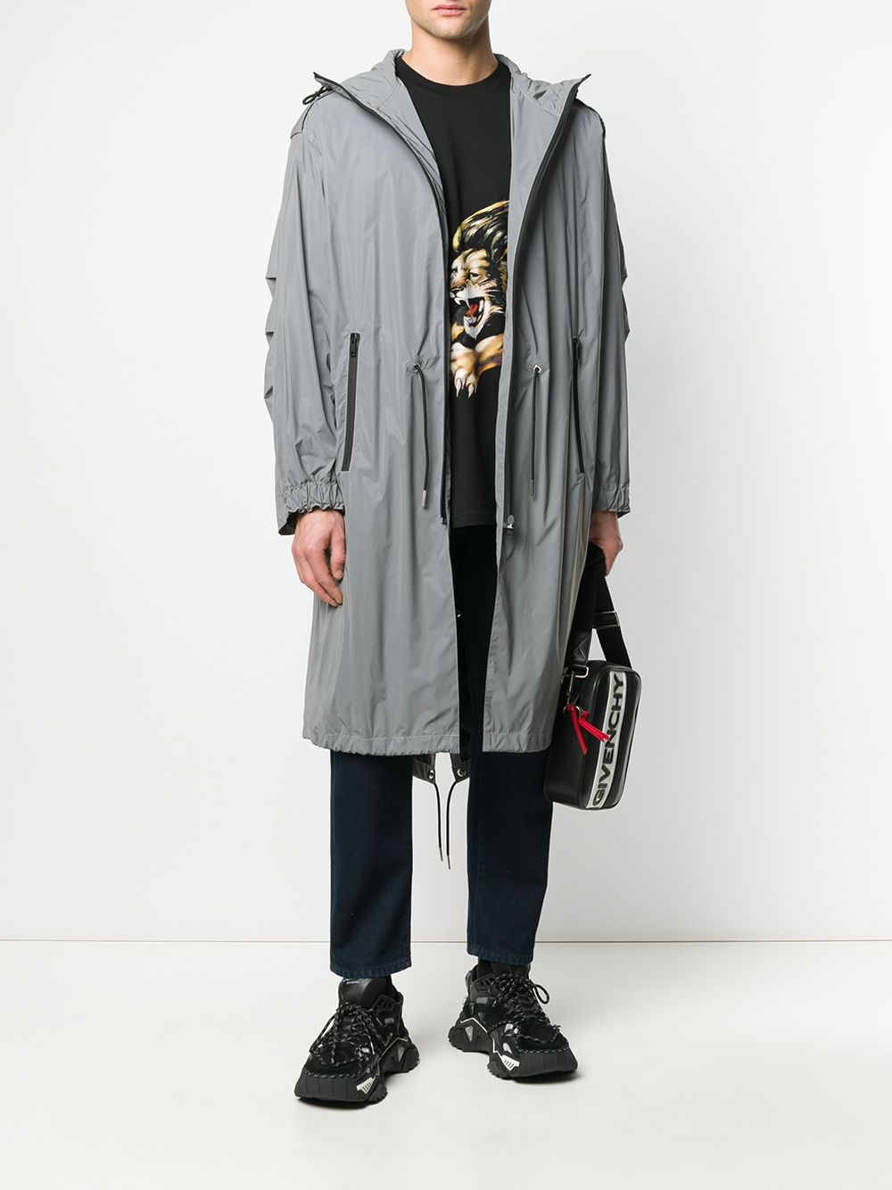 Image 2 of Givenchy hooded drawstring-waist parka