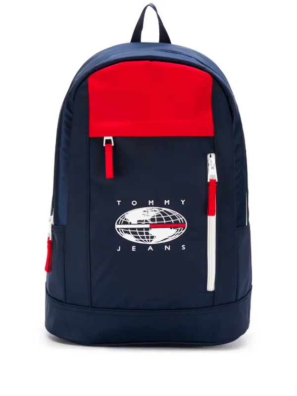 tommy jeans logo backpack