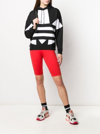 logo print biker shorts展示图