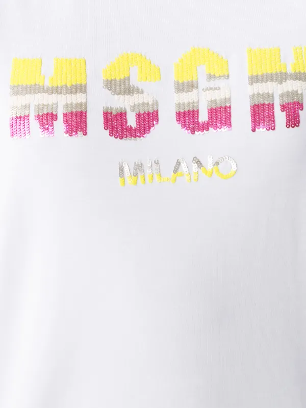 MSGM トップス　スパンコール MSGM スパンコール タンクトップ | ブラック | FARFETCH JP