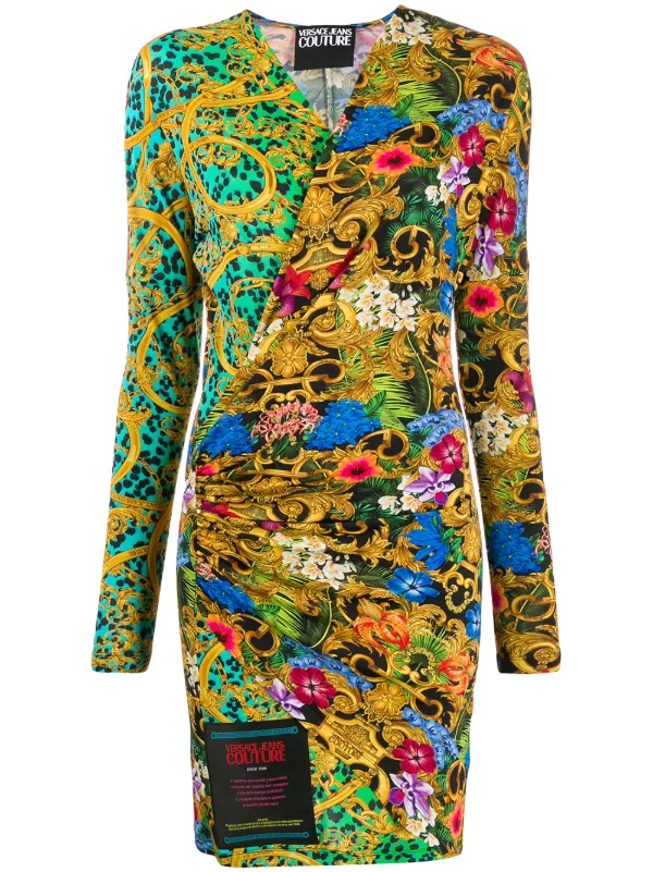 versace wrap dress
