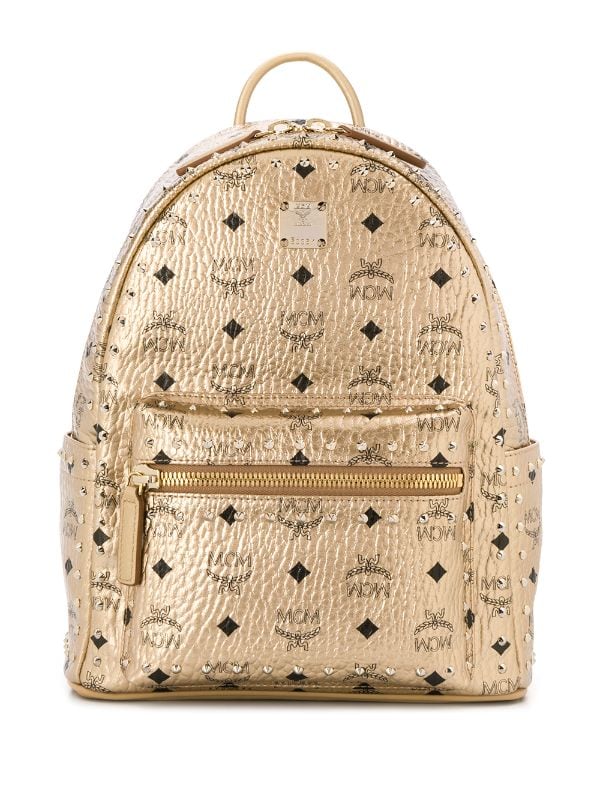 gold mcm bag