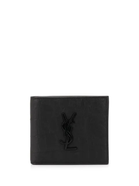 Saint Laurent Portemonnaie mit Kroko-Optik