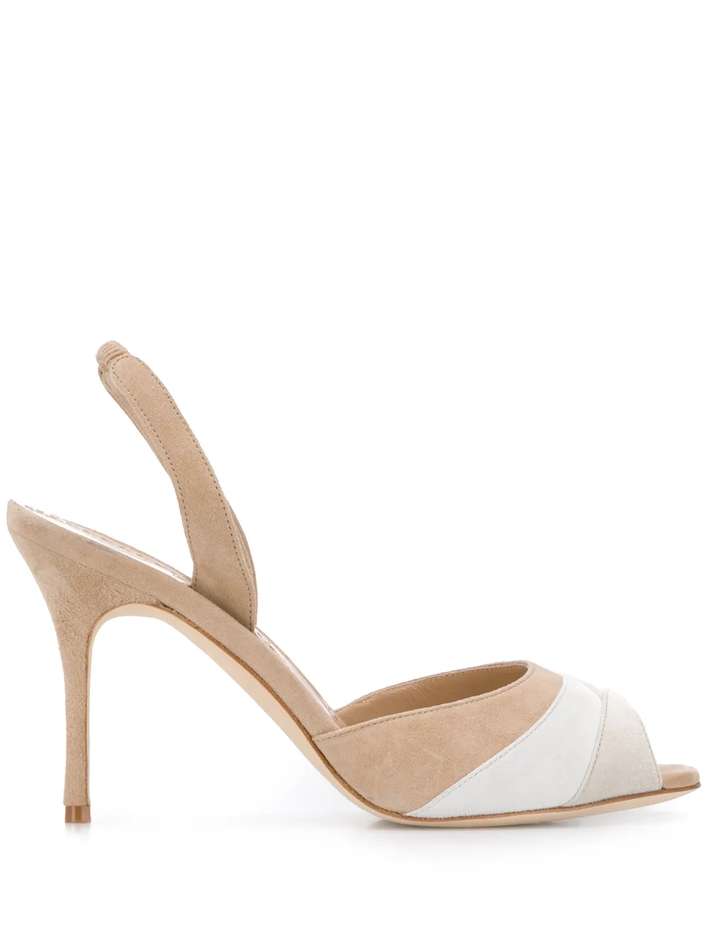 Sandales à Talons Manolo Blahnik - Pointure 37 - Noir Cuir - Occasion
