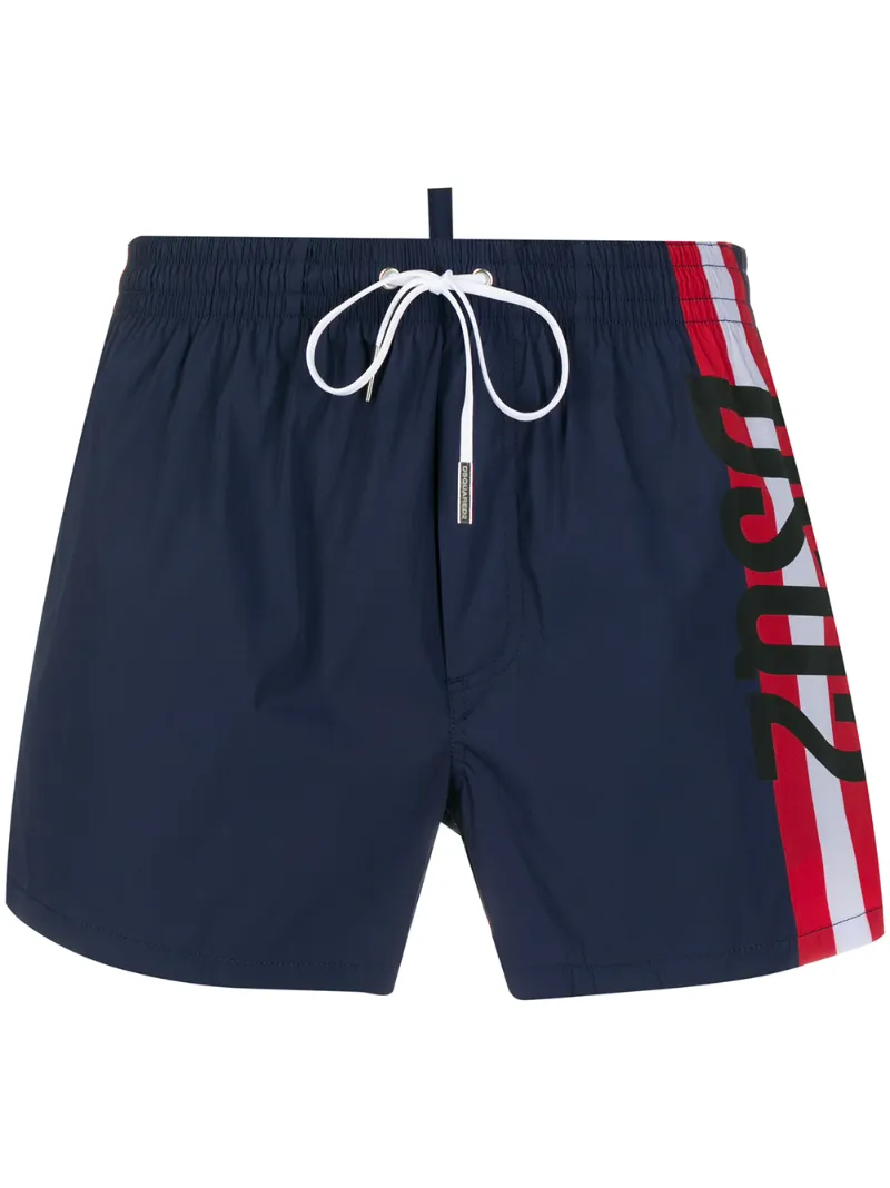 Dsquared2 – drawstring swim shorts – men – Polyamide/Spandex/Elastane – 46, 48, 50, 52 – Blue