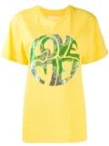 Alberta Ferretti sequinned print T-shirt - Yellow