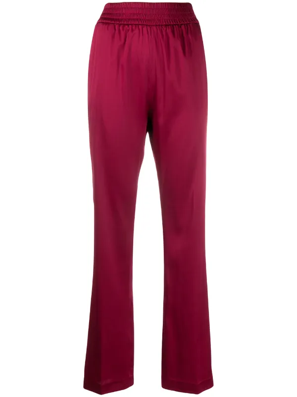 high waisted silk pants
