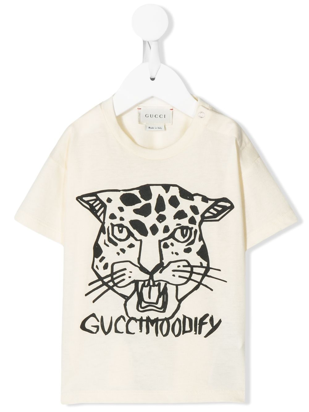 Gucci Babies'  Moodify Print T-shirt In Neutrals