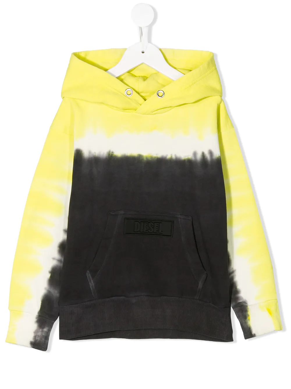 

Diesel Kids sudadera con motivo tie-dye y logo - Negro