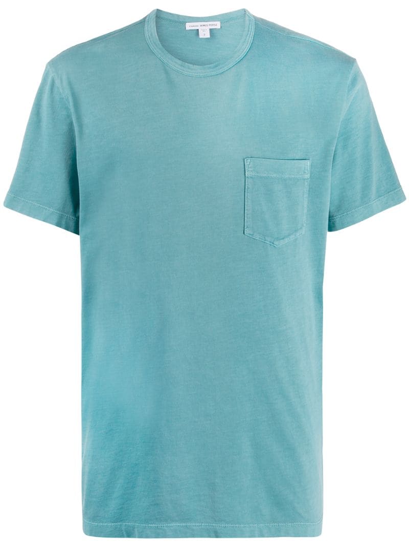 James Perse Patch Pocket T-shirt In Blue