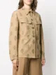 Chloé embroidered multi-logo shirt jacket