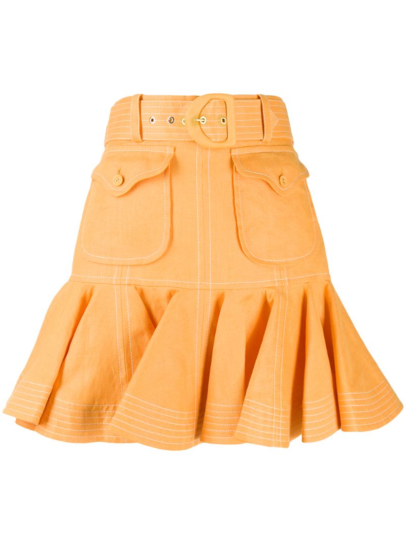 ZIMMERMANN SUPER EIGHT SAFARI SKIRT