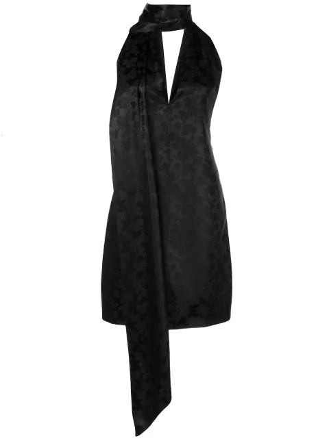 Givenchy vestido con cuello halter y estampado floral