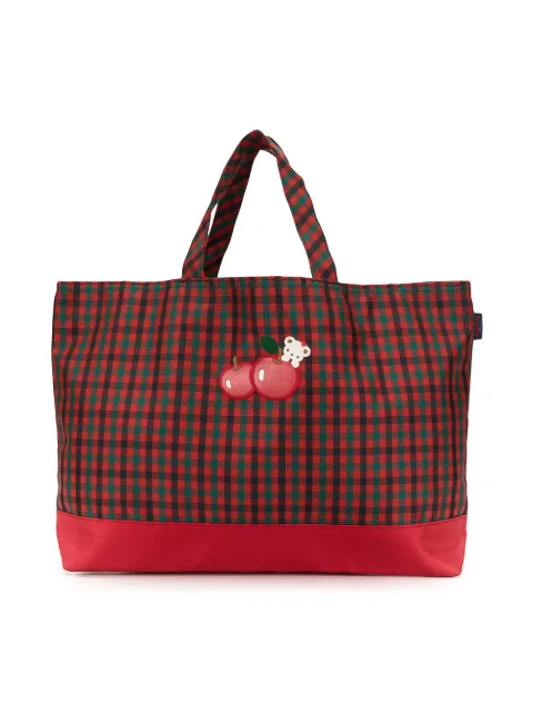 Familiar gingham checked tote bag