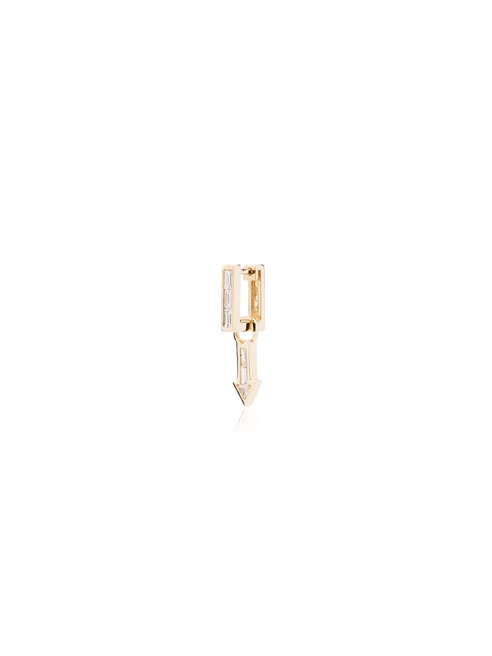 LIZZIE MANDLER FINE JEWELRY 18KT GOLD ARROW CHARM EARRING