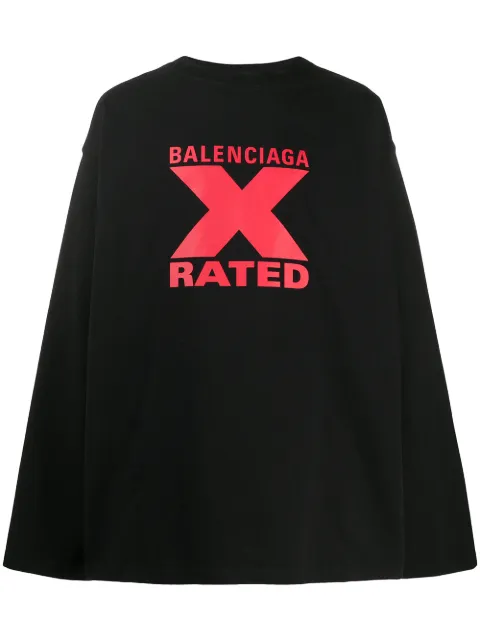 Balenciaga x rated shirt Clearance